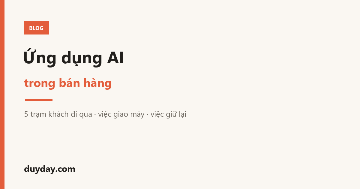 Ứng dụng AI trong marketing bán hàng cho shop nhỏ